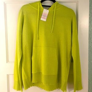 Evereve FATE neon green sweater hoodie